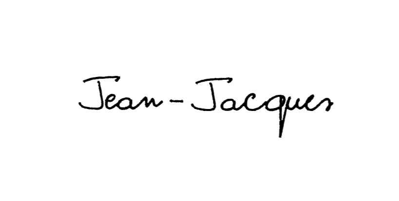 Schrift Beispiel Jean-Jacques