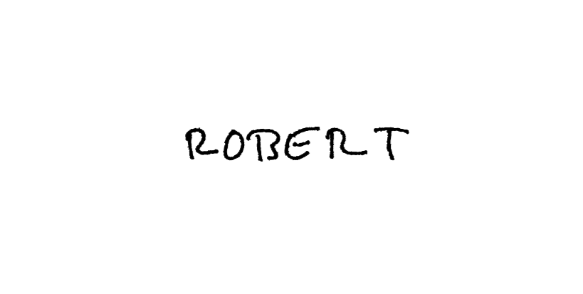 Schrift Beispiel Robert